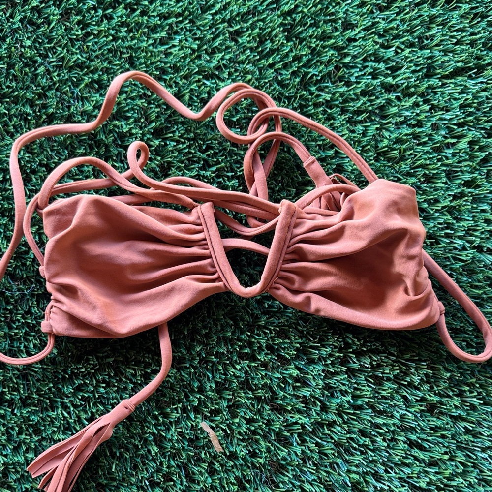 Acacia Swimwear Leopard Print Bikini Top